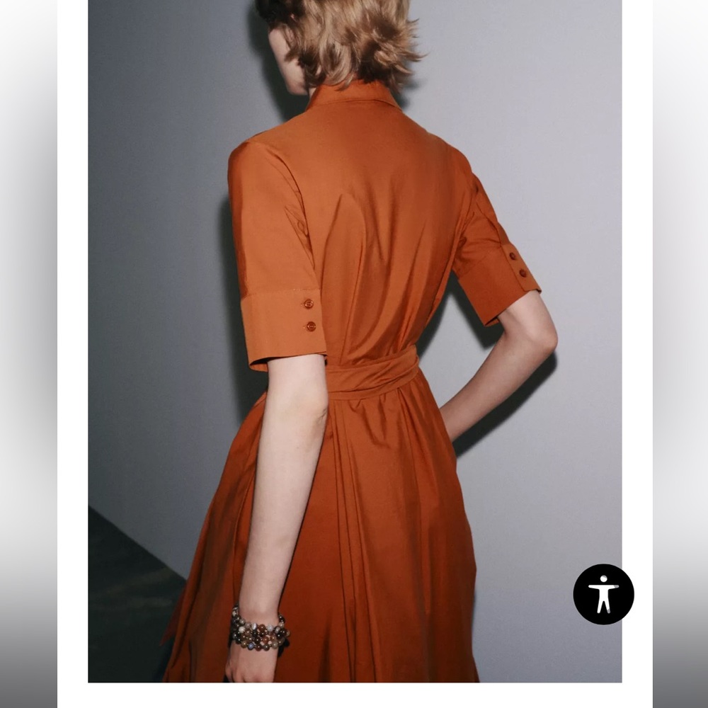 Zara ZW Collection Poplin Shirtdress - Picture 14 of 15